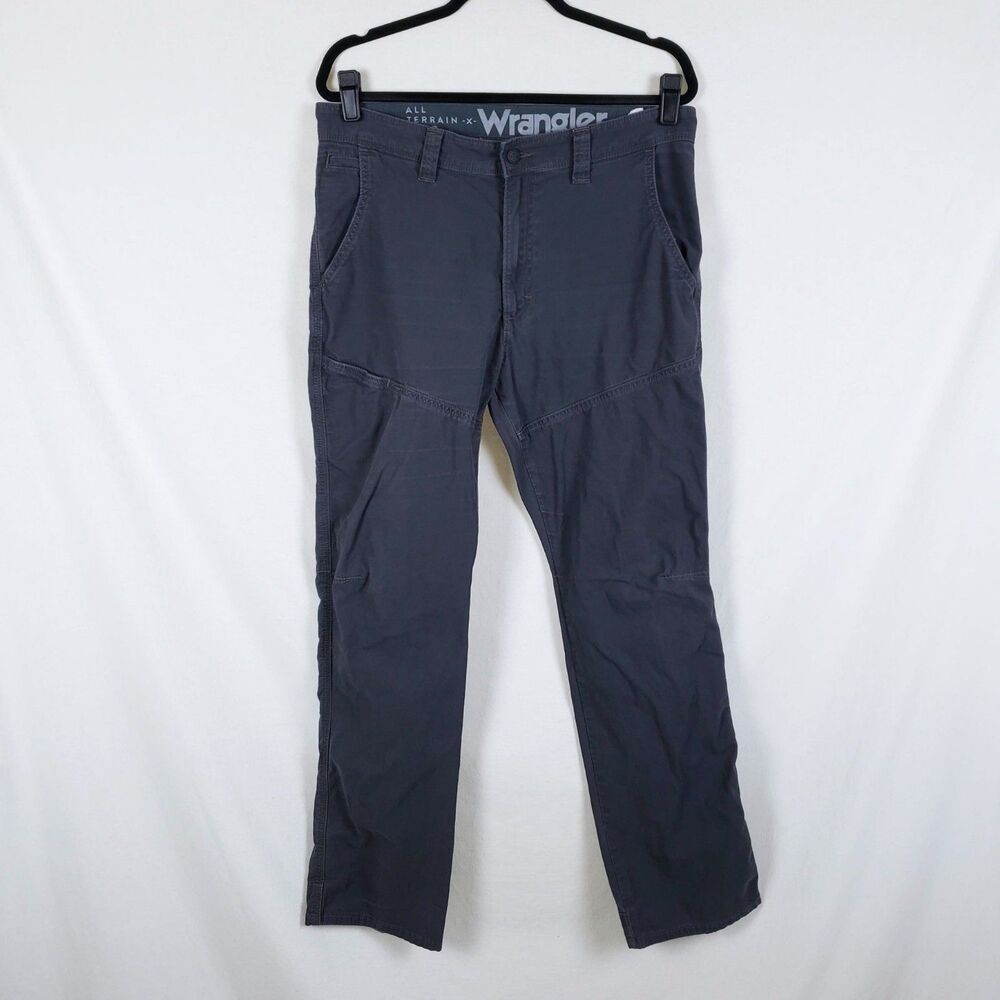 Wrangler ATG Utility Pants Mens 34x34 Gray Workwear Gorpcore Hiking Rugged
